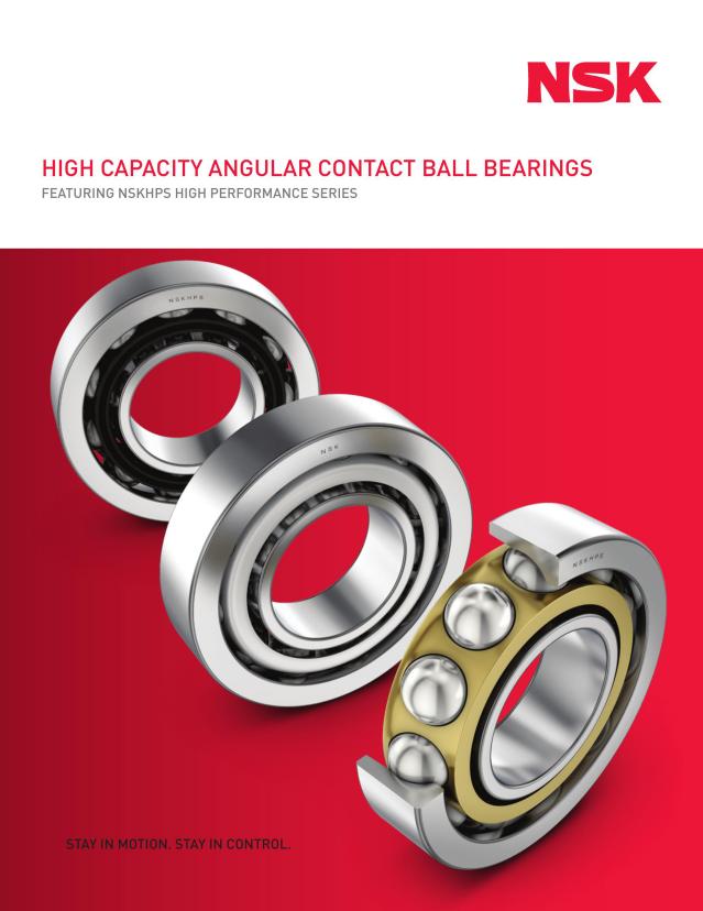 High Capacity Angular Contact Ball Bearings